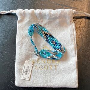 Kendra Scott Turquoise and Black Beaded Britt Bracelet